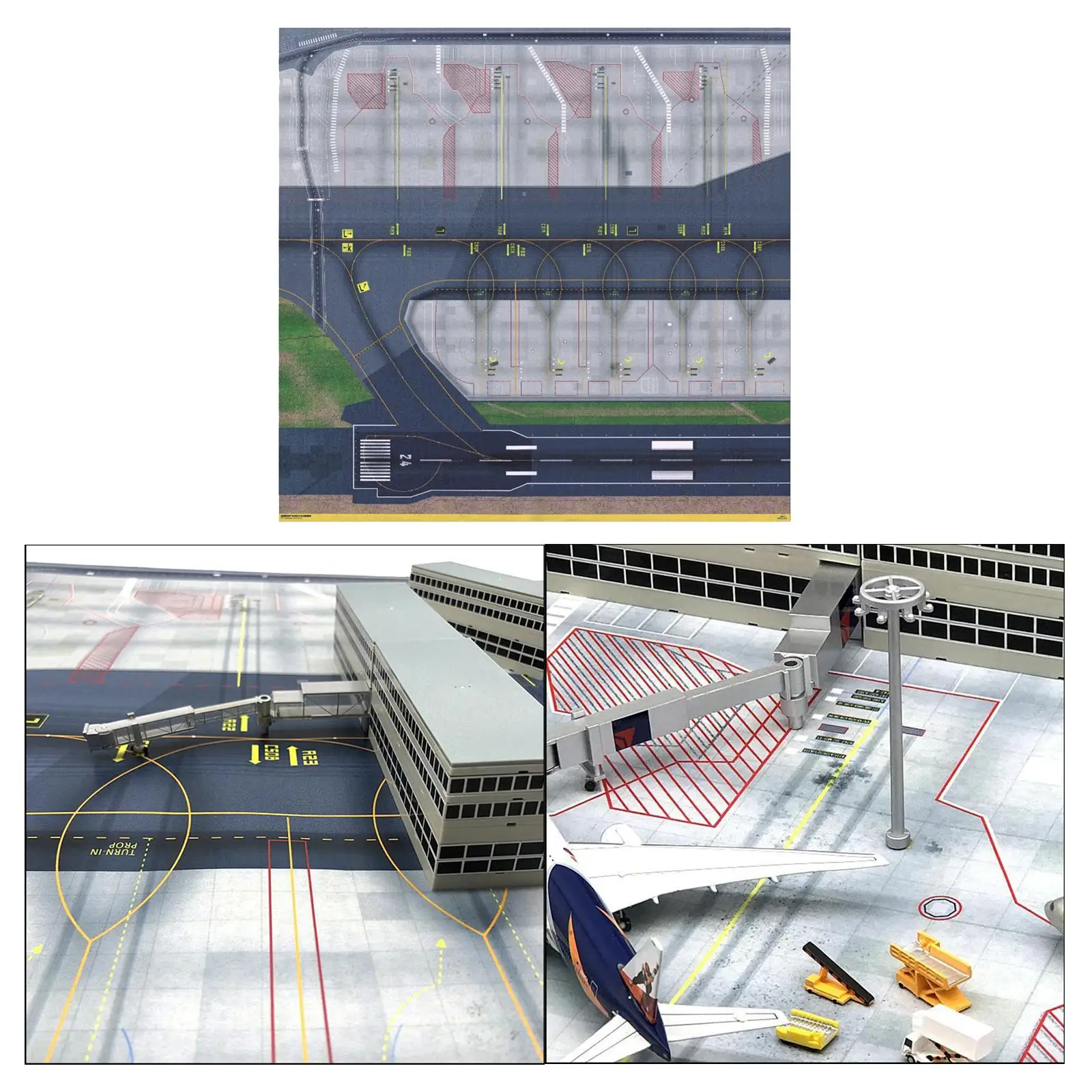 1/500 & 1/400 Model,Airport Runway Setions Sheet,Fit Your Layout Aessories