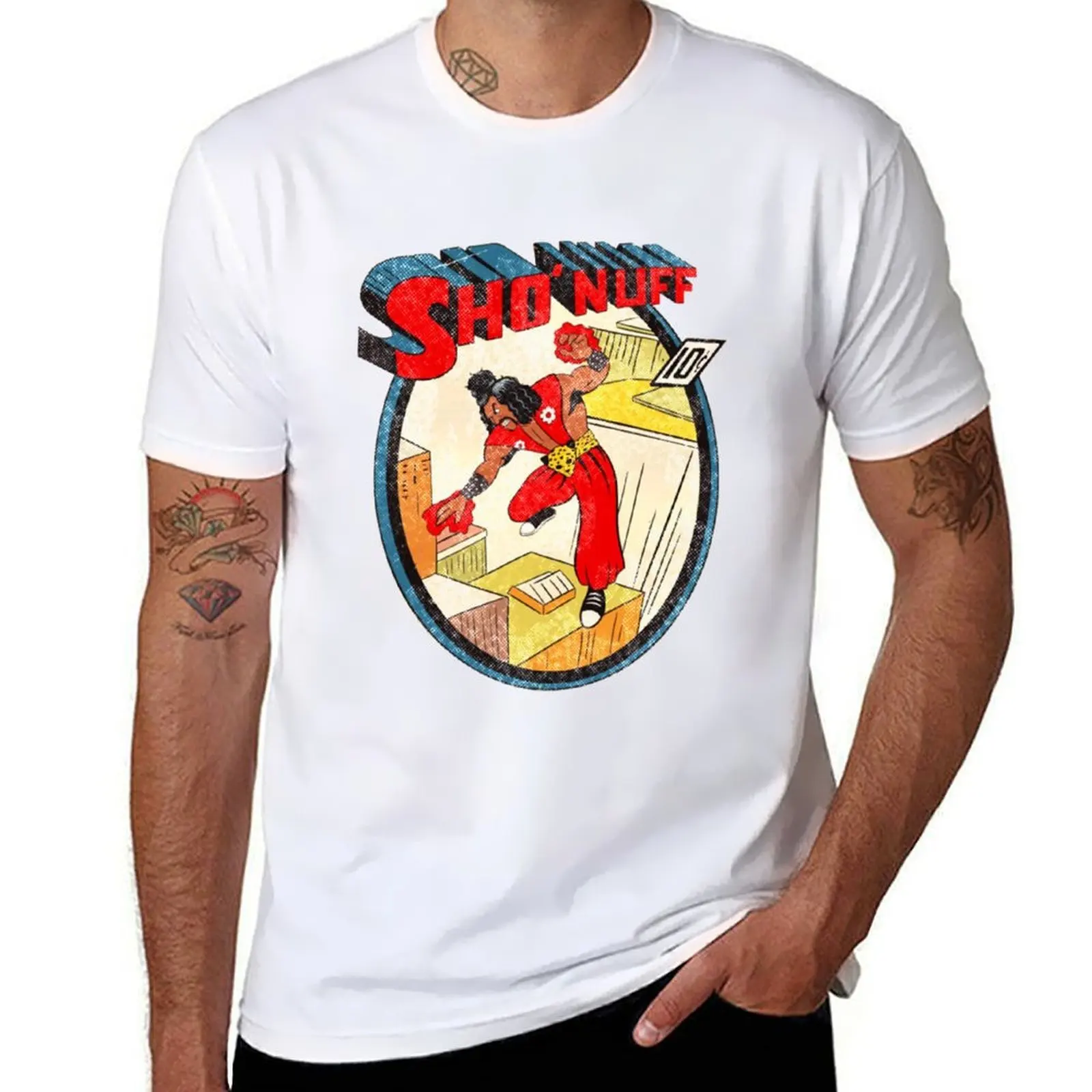 

Sho Nuff T-Shirt men t shirt cotton 100% t shirt man casual T-Shirt