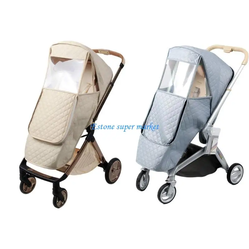 090B Easy installs Baby Strollers Weather Protector Rainproof Wind Cover Accessories