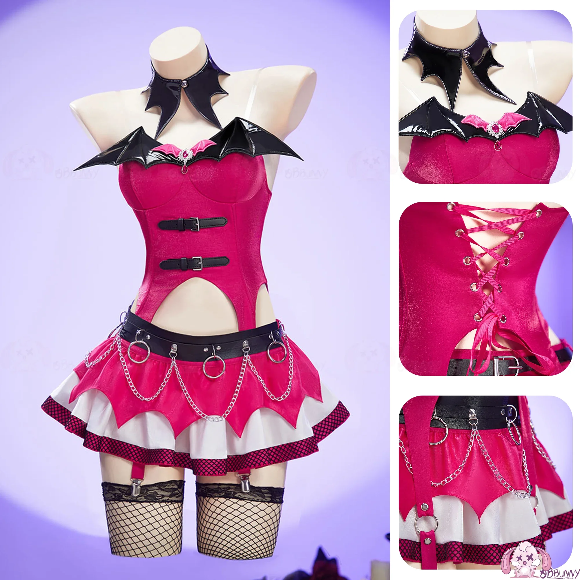 

2025 Game Draculaura Cosplay Costume Draculaura Vampire Dress Sexy Lingeries Private Photo Shoot Female