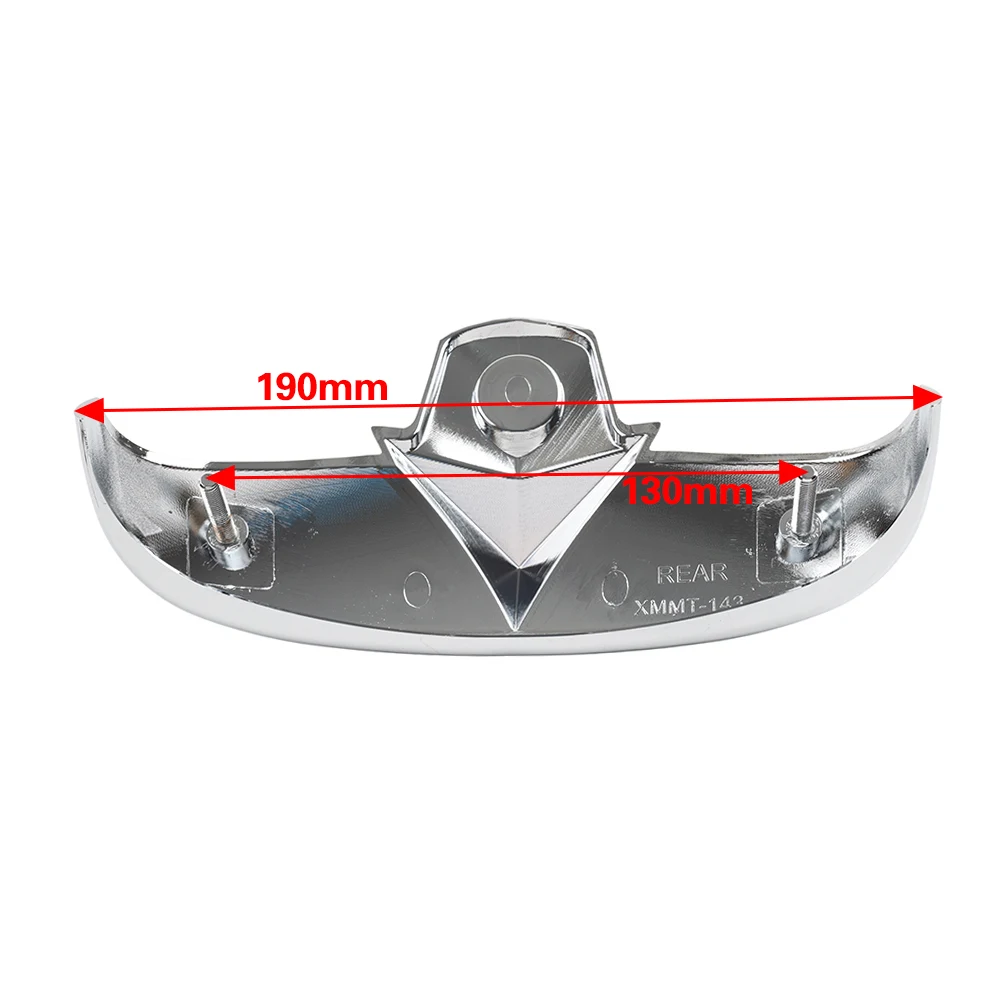 Motrocycle ABS Rear Mudguard Tip Trim Cover Decorative Chrome For Harley Davidson Heritage Softail Springer FLSTS 1997-Up
