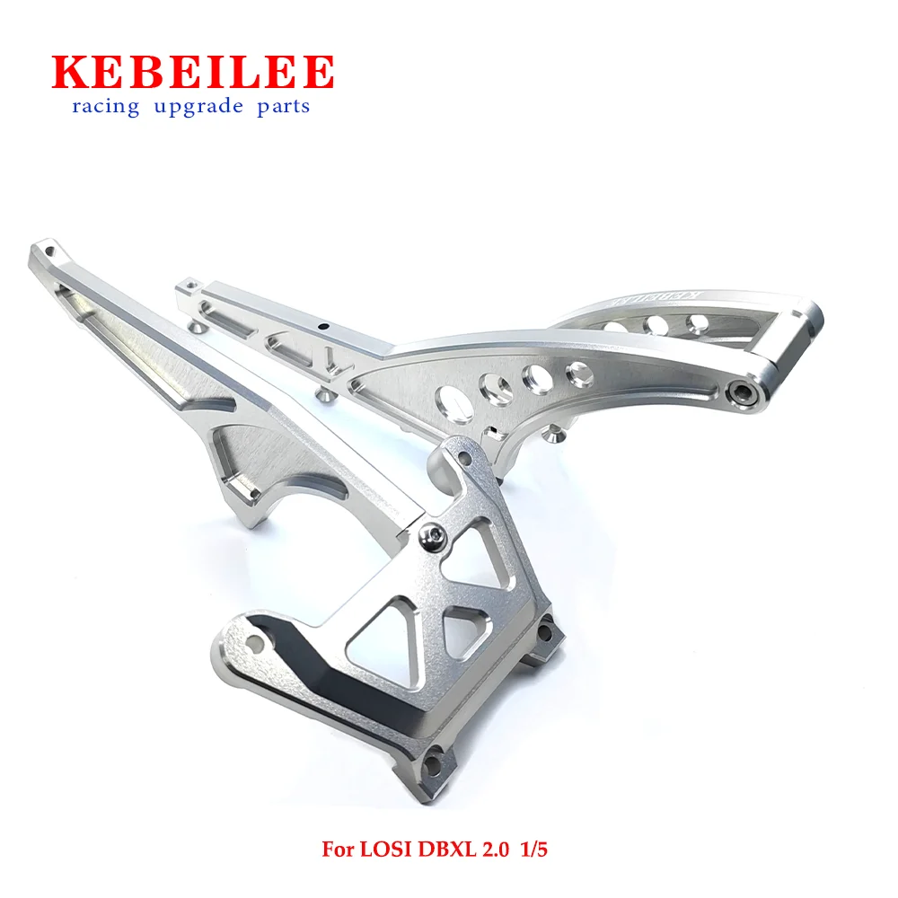 KEBEILEE CNC Alu Front chassis brace Top plate & Rear chassis Support Brace Kit for LOSI DBXL-E2.0 1:5