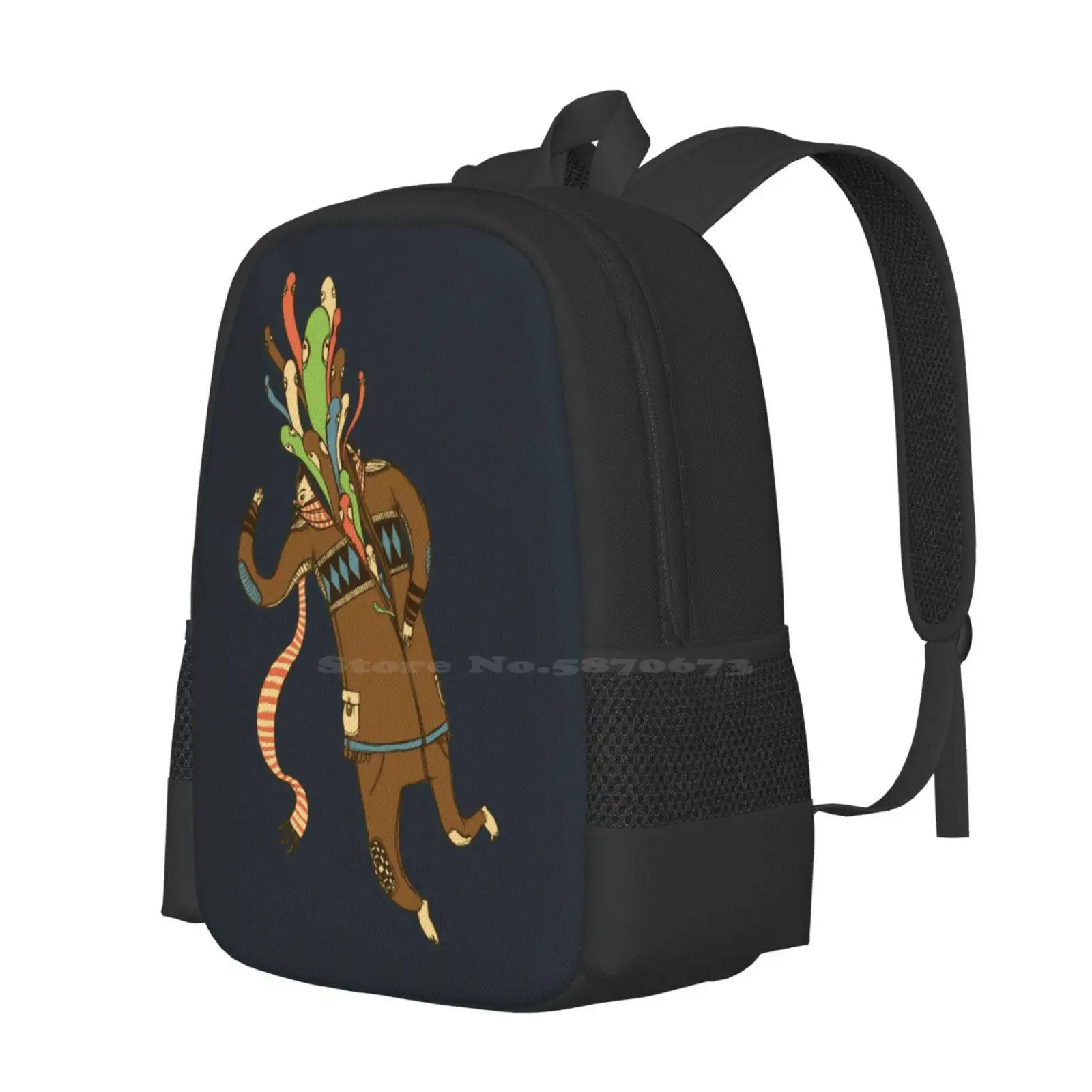 Soul Escaping Hot Sale Schoolbag Backpack Fashion Bags Ghosts Surreal Drawsgood