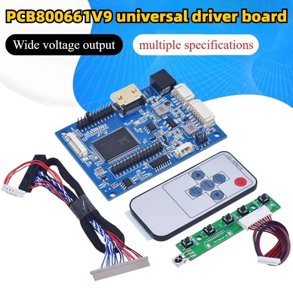 

PCB800661V6 V9 - Universal Small Driver Board with Power Amplifier LVDS to HDMI LQ150X1LW94