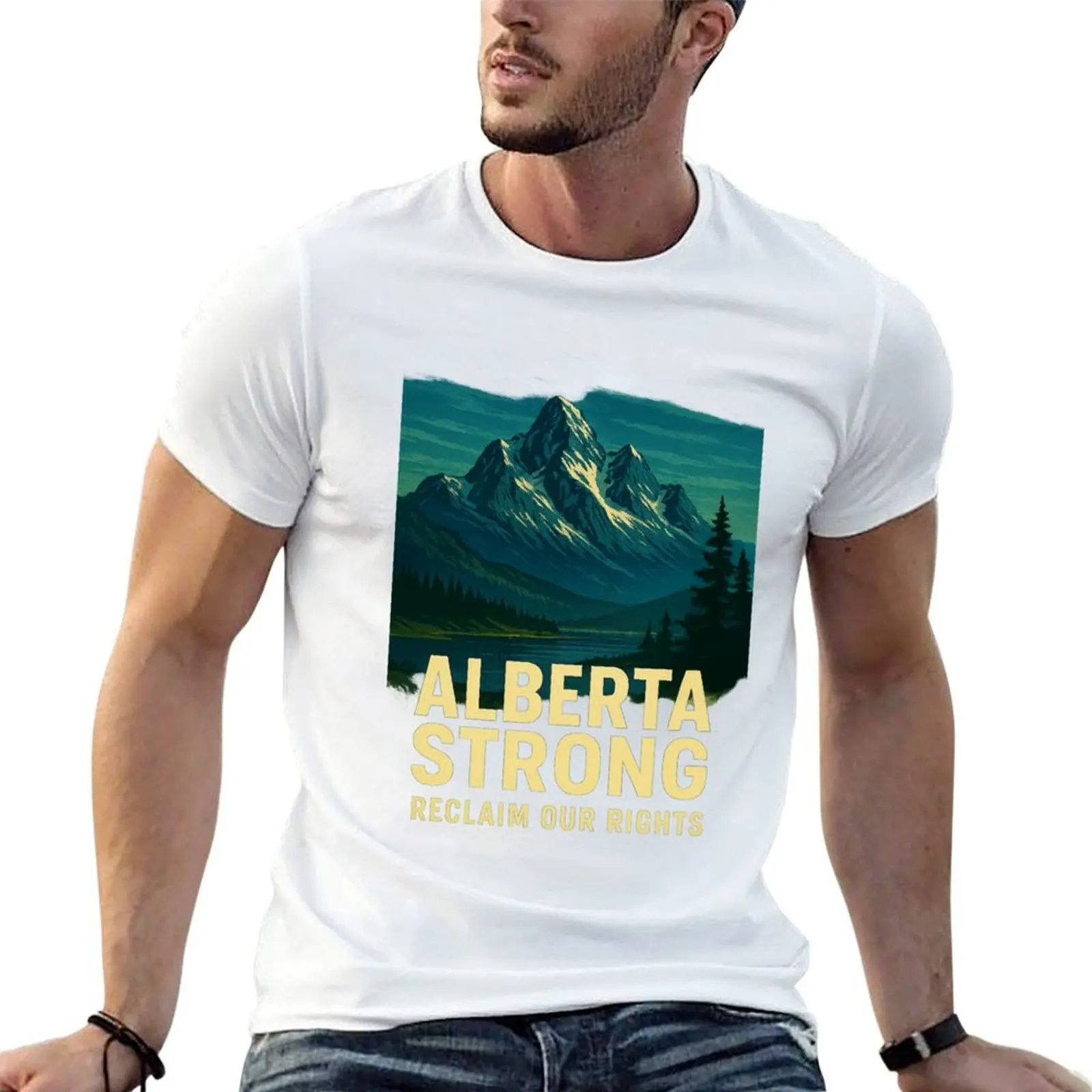 

Alberta Strong T-Shirt man t shirt heavy cotton t shirt man designer man t shirts high quality luxury brand T-shirt