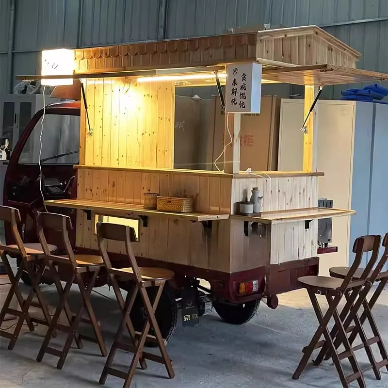

Japanese-style Roast Bird Stall Car Ramen Wonton Snack Car Movable Stall Car Tricycle Retro Stall Car Night Market