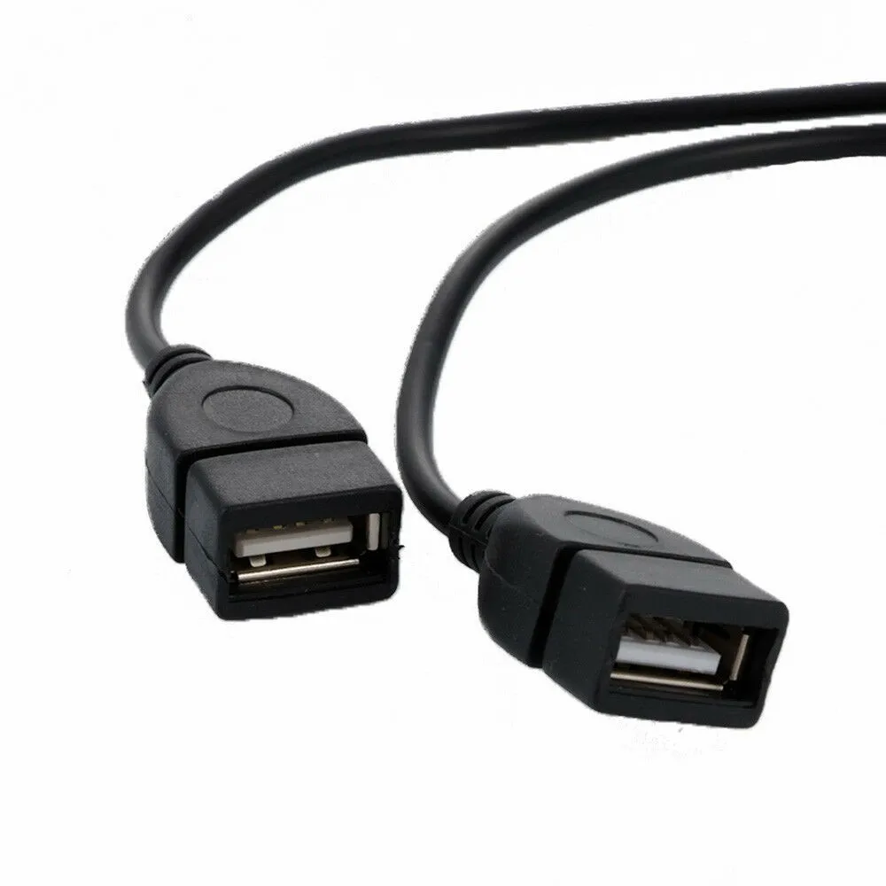 Cable adaptador de Audio USB 2 0 hembra a 3 y 5mm macho, Cable de extensión de enchufe AUX, negro, 20cm, Material ABS, lector de unidad Flash USB