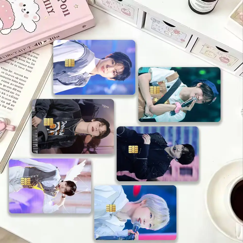 Singer Band NCT Wish 4pcs 1Set Card Stickers Small Waterproof Chip 4PCS Card Sticker Anti-Scratch