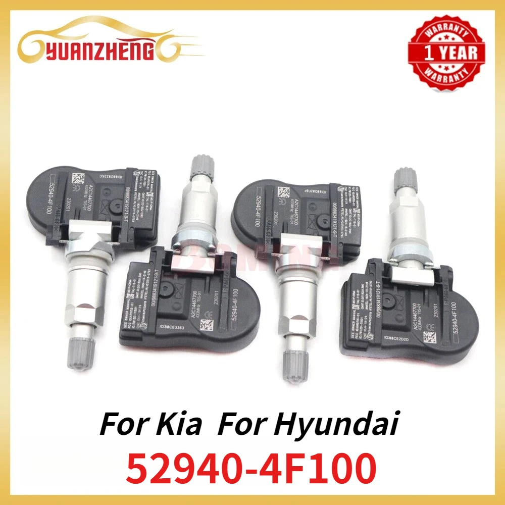

Системы контроля датчика давления в шинах 1/4 шт. TPMS 52940-4F100 для Kia K2500 2014-2025 для Hyundai Grand Starex H-1 Starex 2011-24