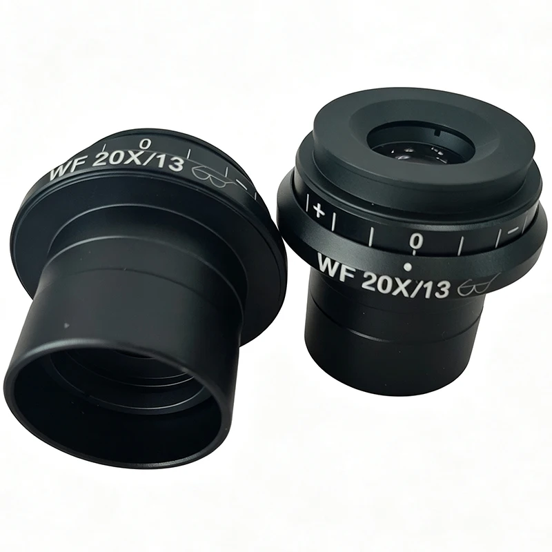 WF20X/13mm 20X Eyepiece FN 13mm Interface Diopter Adjustable Ocular Lens Eyepieces for Olympus Microscopes