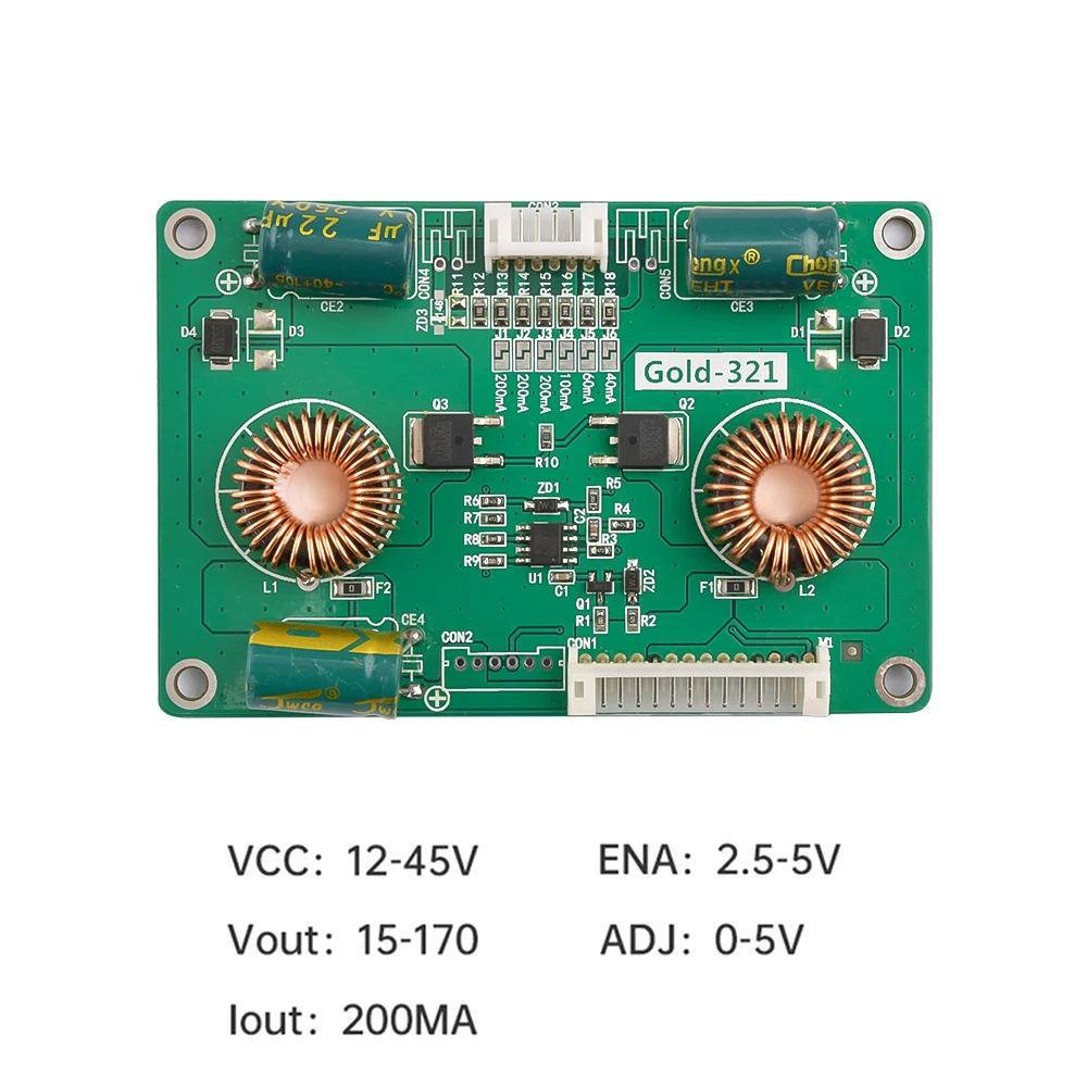 Mô-đun trình điều khiển đèn nền LCD LED 15 ~ 170V 10 ~ 48 inch Bộ chuyển đổi dòng điện không đổi Bộ chuyển đổi điện áp tăng cường đầu ra biến tần
