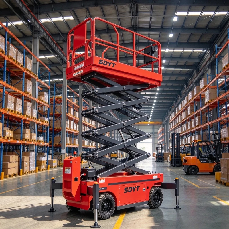 CE Approved Mobile Hydraulic Scissor 4-18m Lift Customized Self propelled Aerial Working Platform For Warehouse Construction