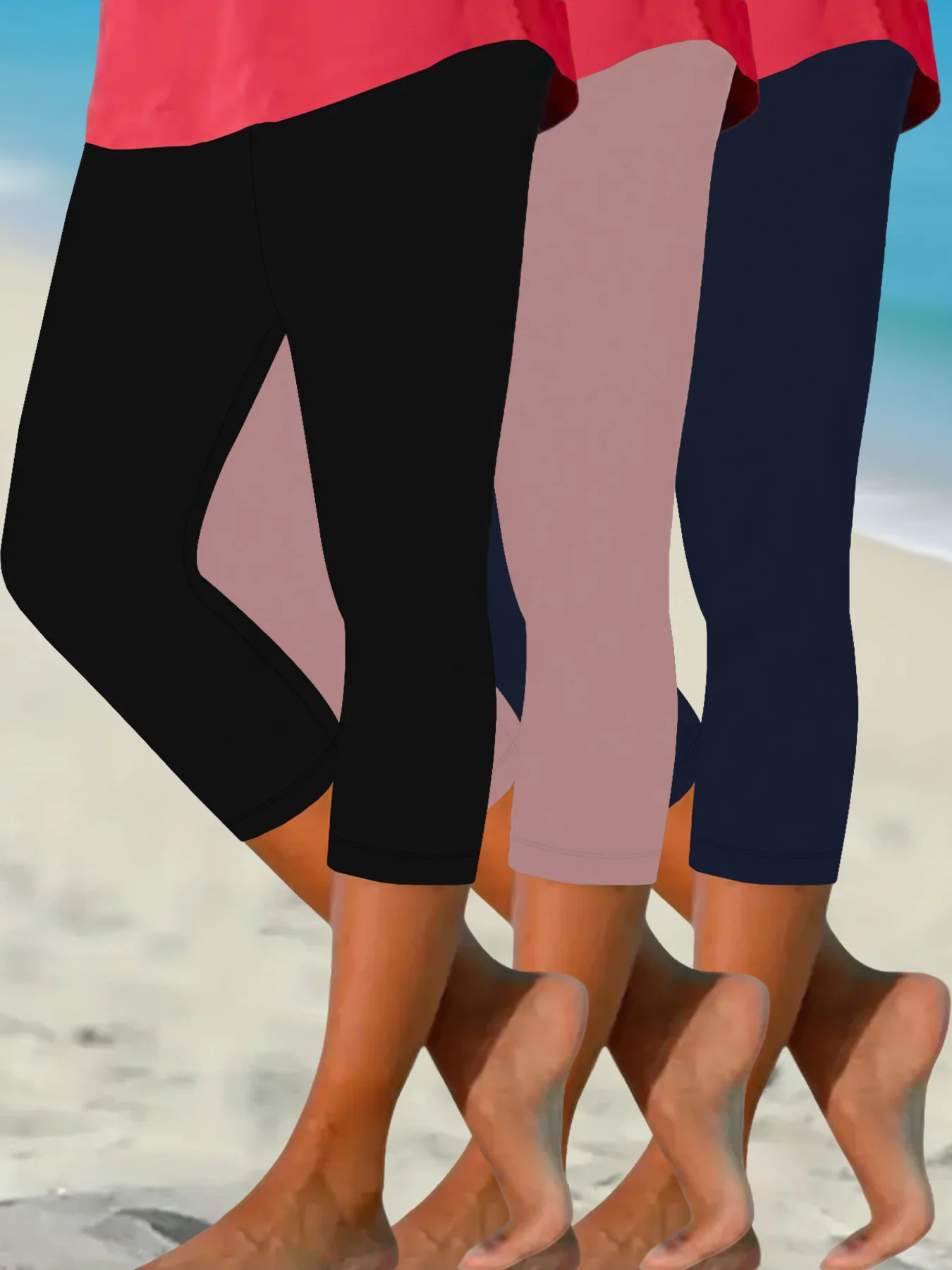 

3 упаковки женских супермягких капри, эластичные дышащие спортивные леггинсы без прозрачных тренировок, бега, йоги, пуш-ап, тренажерного зала, фитнеса