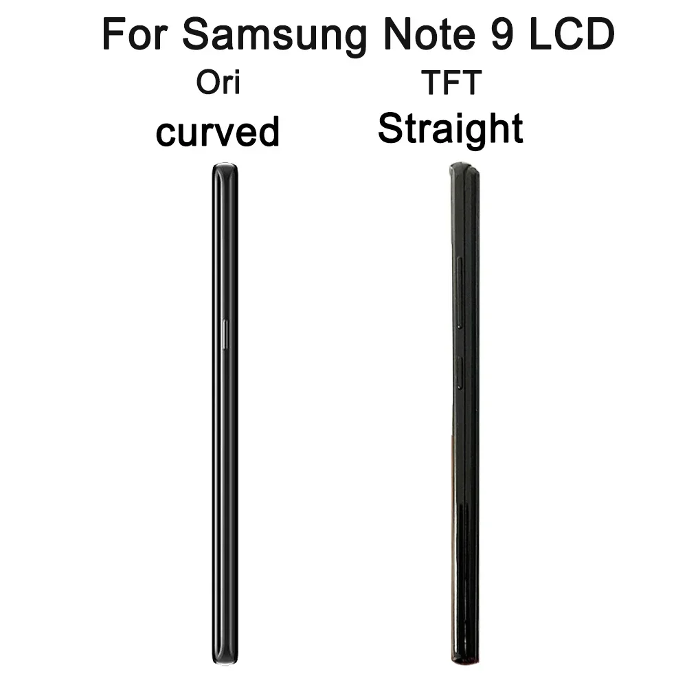 TFT Quality Note9 LCD Touch Screen Digitizer Repair Parts For Samsung Note 9 Display with Frame N960F N960D/S Replacement