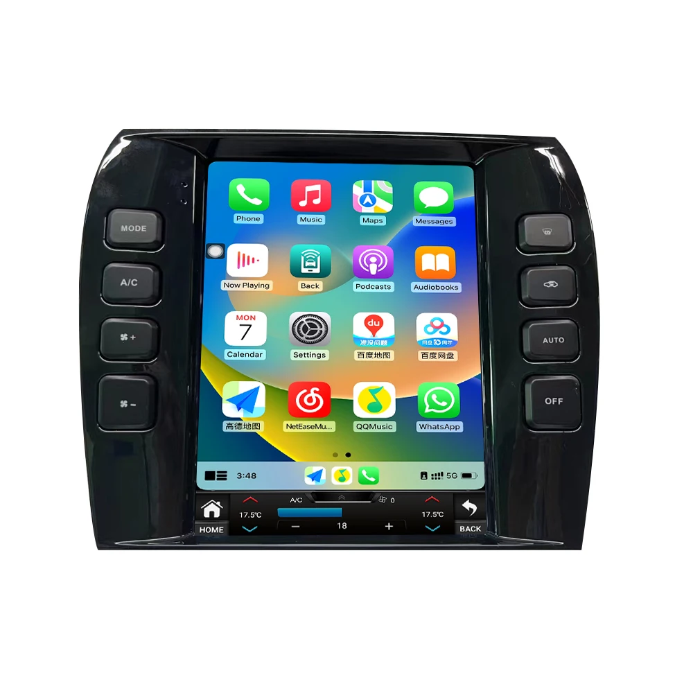 Dla Jaguar X-TYPE 2001-2017 Android 11 Android Radio samochodowe Auto Multimedialny odtwarzacz wideo Nawigacja GPS Bezprzewodowy Carplay