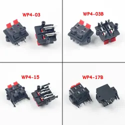1PCS WP Double Row 4 Positions Connector Audio Horn Wire Socket WP4-3/03B/15/17B Speaker Spring Terminal Switch Test Clip Jack