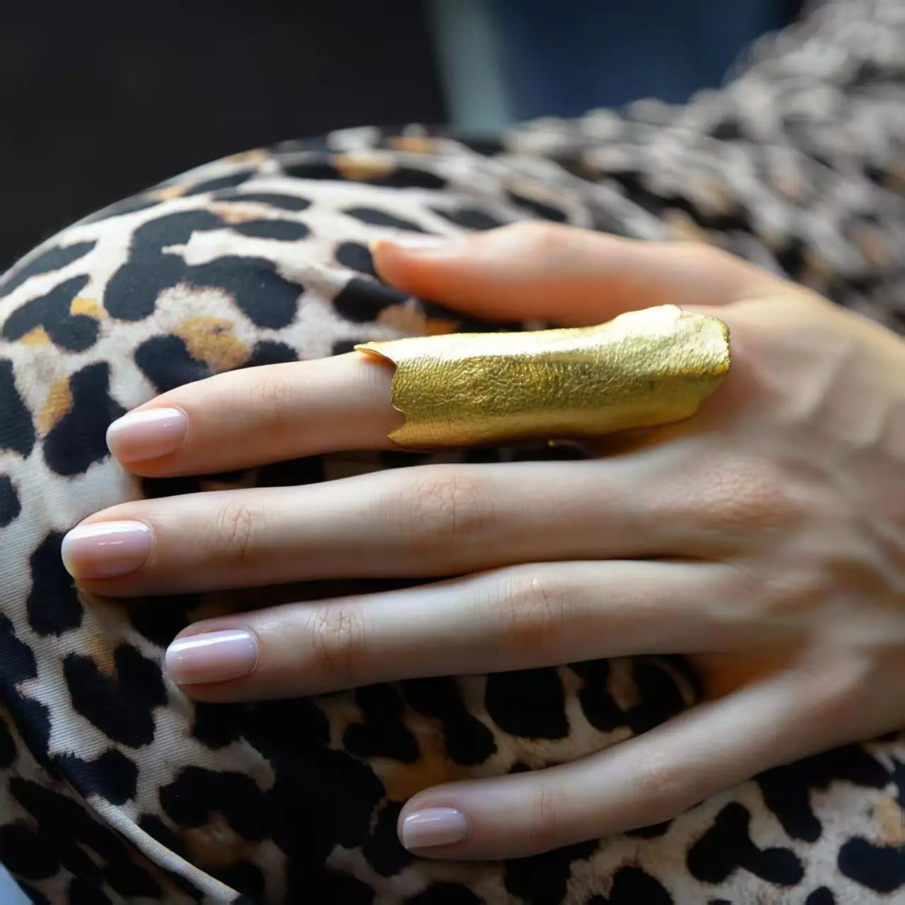 

Irregular Joint Gold & Silver Rings For Men Women Matte Minimalist Unique INS Style Protective Finger Rings