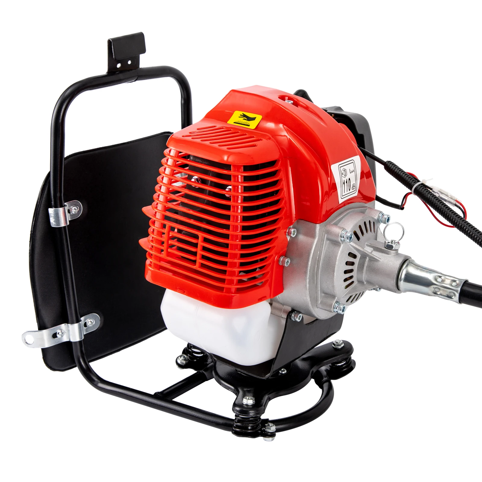 ماكينة تشذيب تحوط عمود الغاز 52cc، قابلة للتمديد 2.7 متر، قطع 40 سم، 2.3 حصان، للأشجار/الشجيرات، أداة مناظر طبيعية احترافية #2