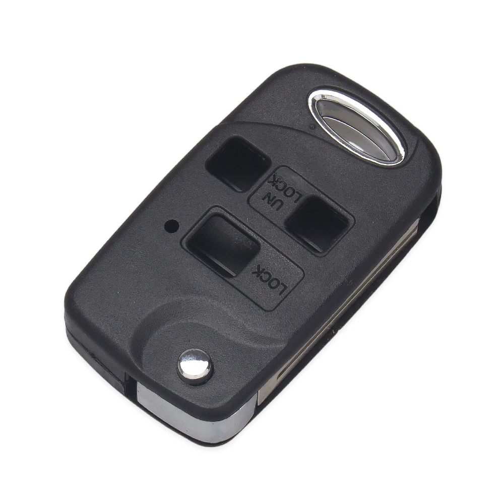 KEYYOU Flip Folding Remote Car Key FlipShell Fob for Lexus Es Rx Lx Gs 3 Buttons Shell Case Fob