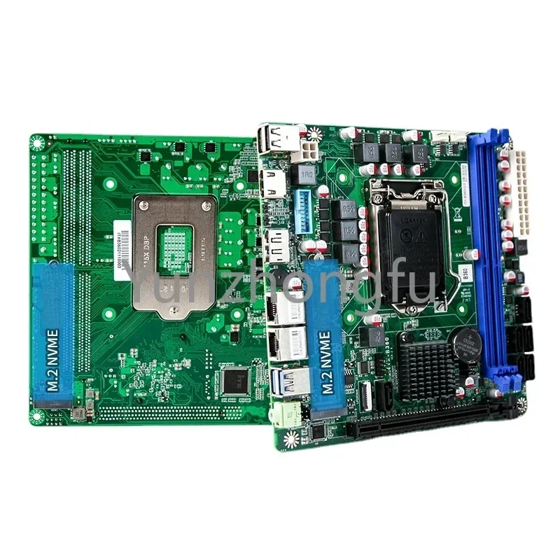 Board with 2Nvme slots New Original NAS motherboard 6SATA3.0 8th 9th i3 i5 i7 1151 mini ITX industrial