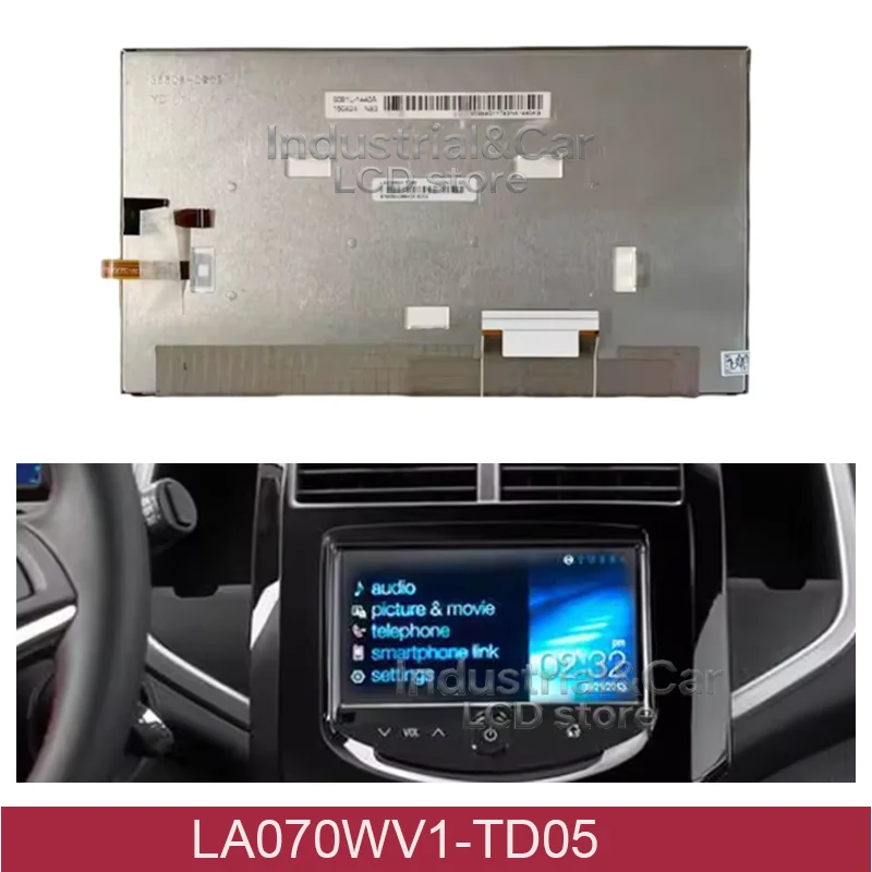 Original 7 inch LCD Display Screen LA070WV1-TD05 LA070WV1(TD)(05) For Auto Spare parts