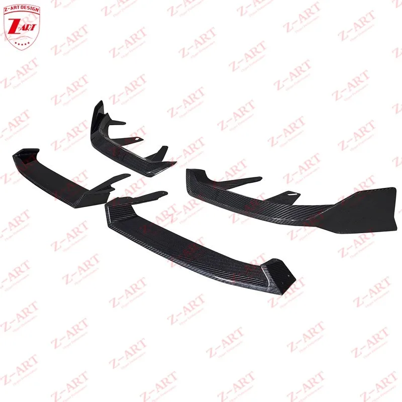 Z-ART G60 Dry Carbon Fiber Front Lip for BMW G60 Prepreg Carbon Fiber Front Spoiler for BMW all New 5 Series 2024+