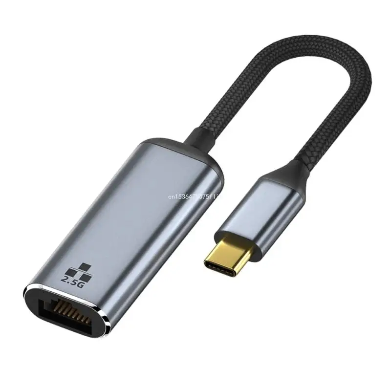 

Type-C to 2.5Gb RJ45 Gigabit Adapter Card 2500MB High Speed Ethernet Type-C Lan Converter Drive-Free DropShipping