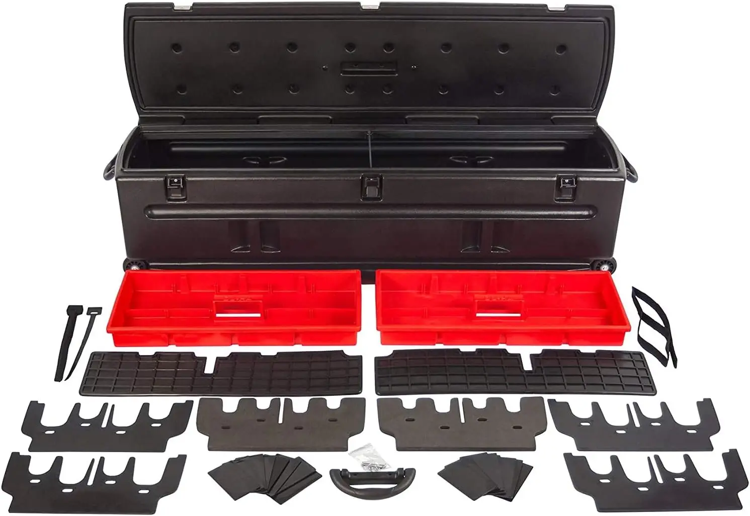 Du-Ha Tote, Black Truck Storage Box | Heavy-Duty, Portable Rolling Tool Box Or Gun Case For Suv'S, Vans, Pickup Trucks