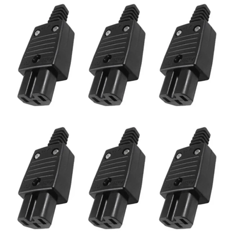 B03B-6X Schwarz IEC320 C15 Buchse Steckdose Netzteil Stecker AC 250V 10A