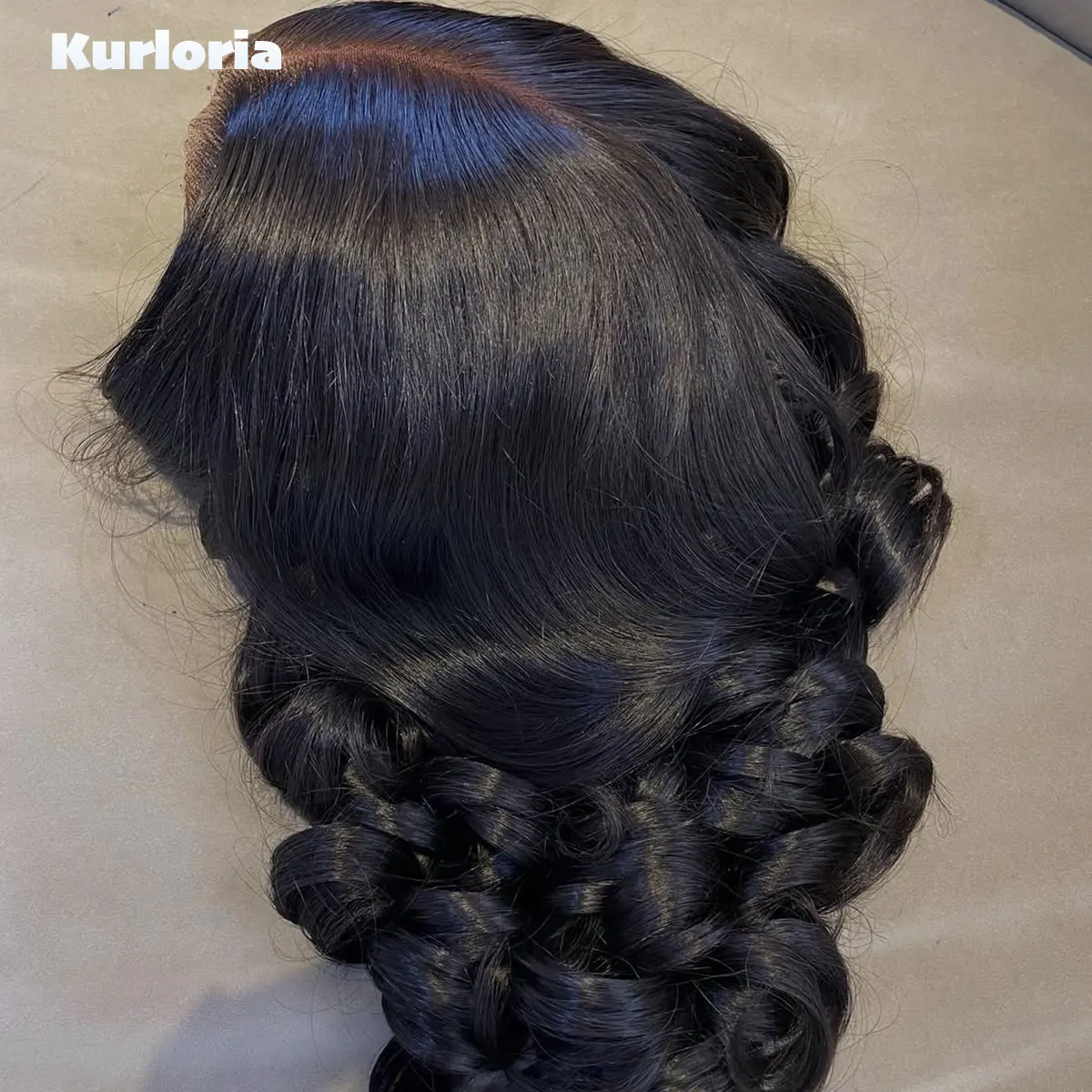 Bounce bouncy 100% Human Hair 400 Density Glueless Natural Black 5by5 HD Lace Closure Wig Pre Plucked 13x4 HD Lace Frontal Wigs