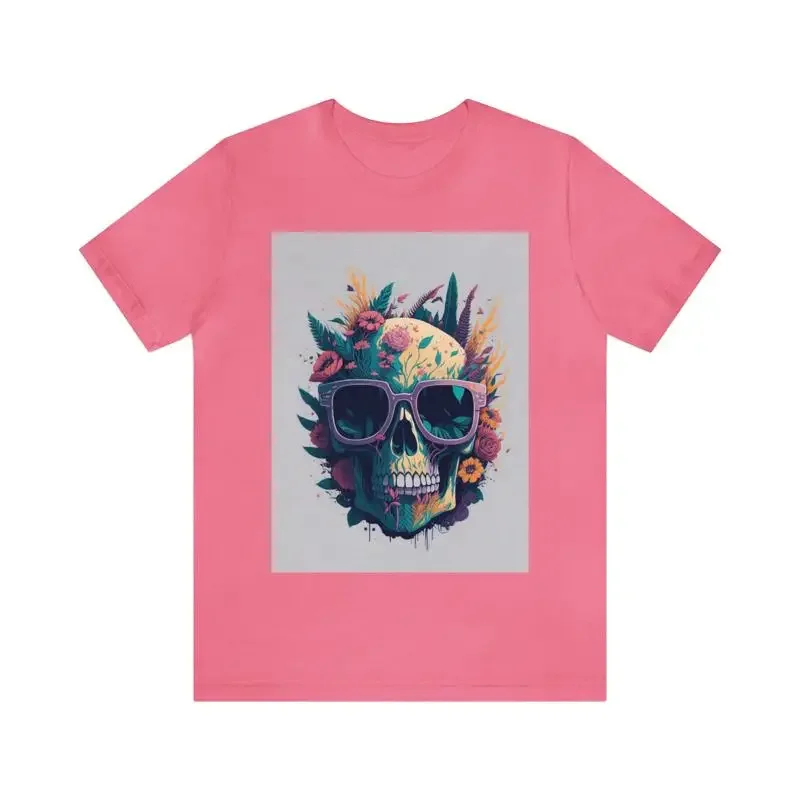 Abstract Face T Shirt Beautiful Woman Colorful Art Design Minimalism