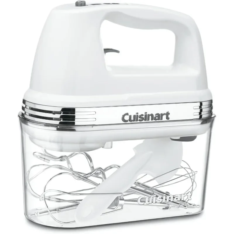 

Cuisinart HM-90S Power Advantage Plus 9-скоростной ручной миксер с футляром для хранения, белый