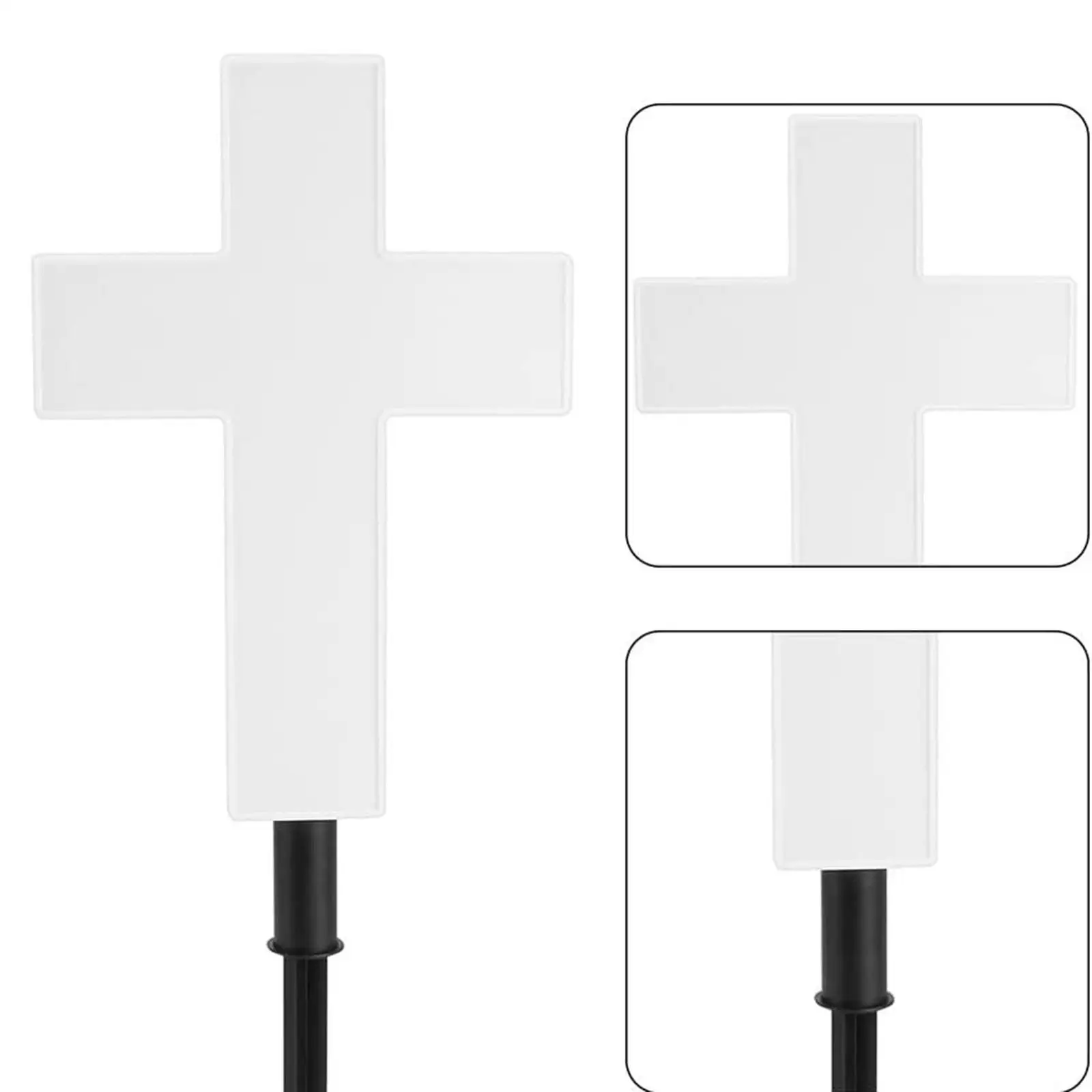 

Cemetery Illuminated Light Easter Waterproof Garden Stakes Lights Solar Lighted Cross Grave for Lawn Outdoor Cemetery Path Grave