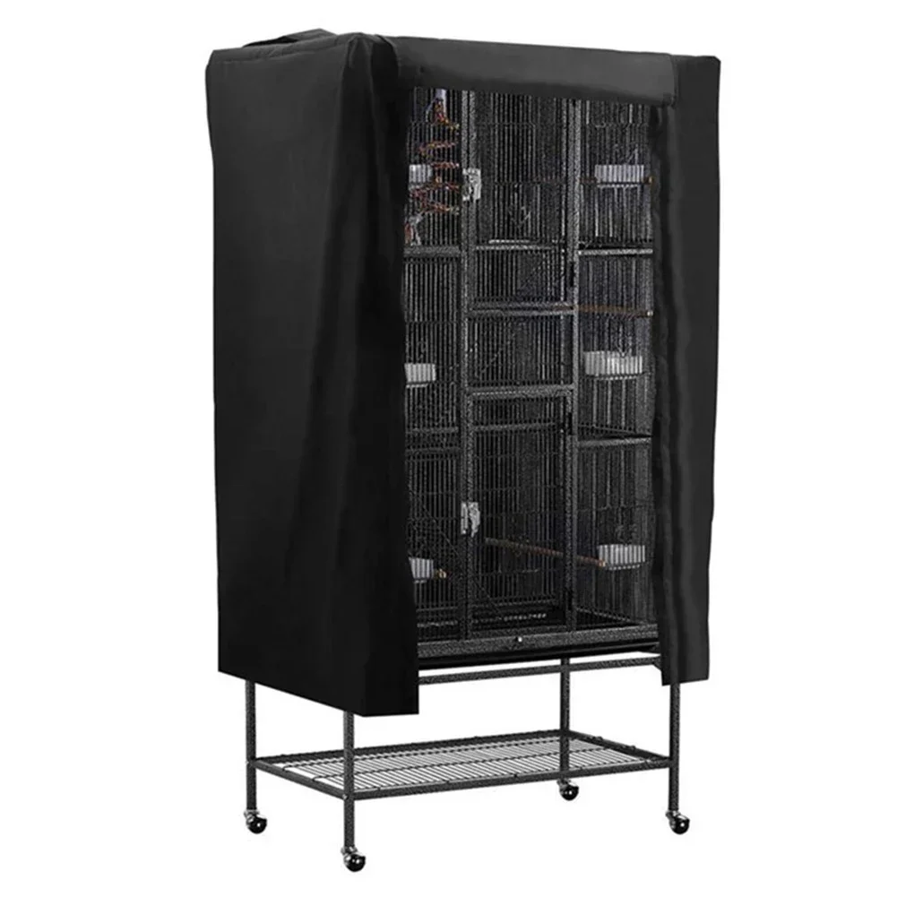 BlackOut Bird Cage Cover  Blocks Sunlight and UV Rays  Easy to Place Up and Down  Fade Resistant and Machine Washable