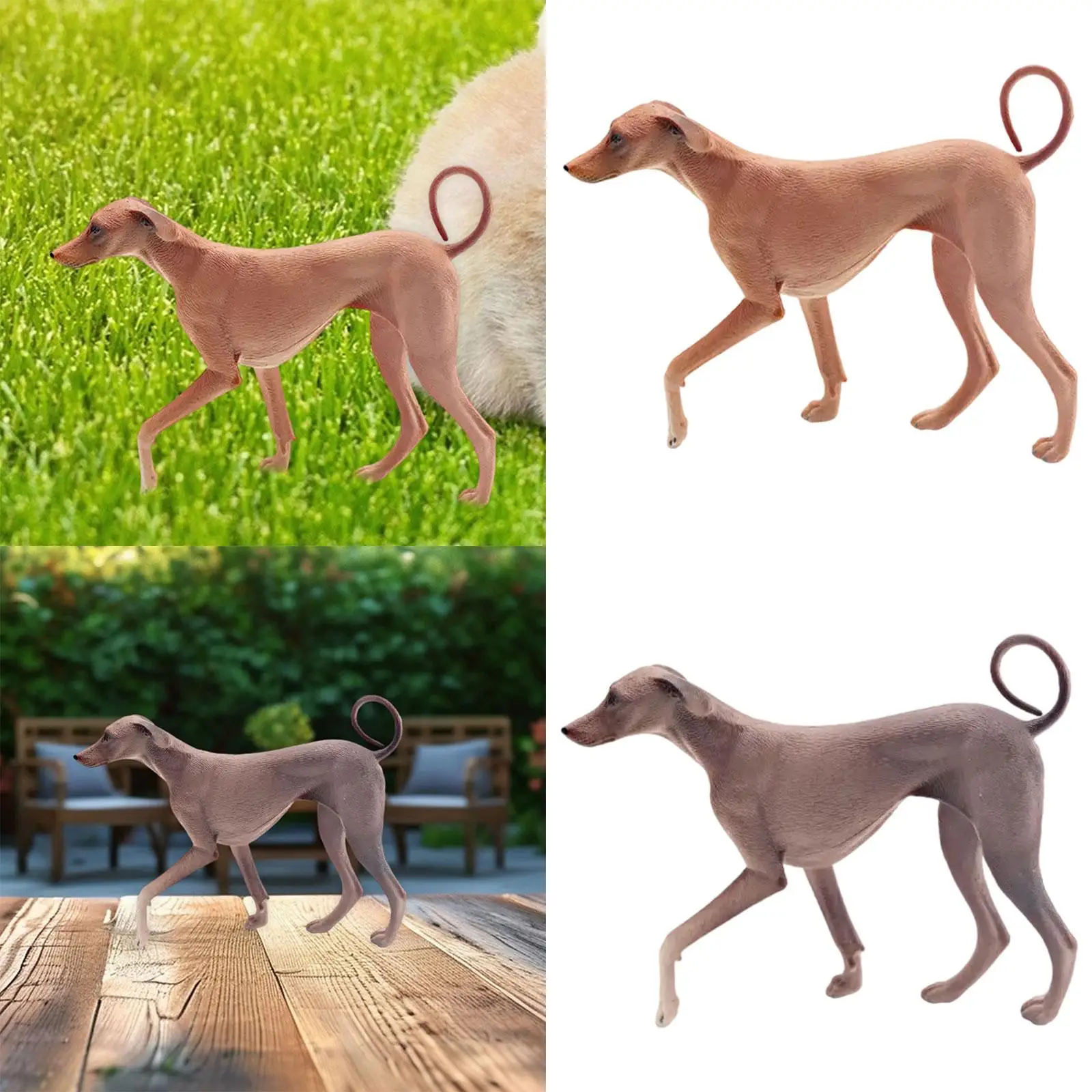 

Azawakh Dog Statue Puppy Sculptures Office Children Ins Toys Simulation Model