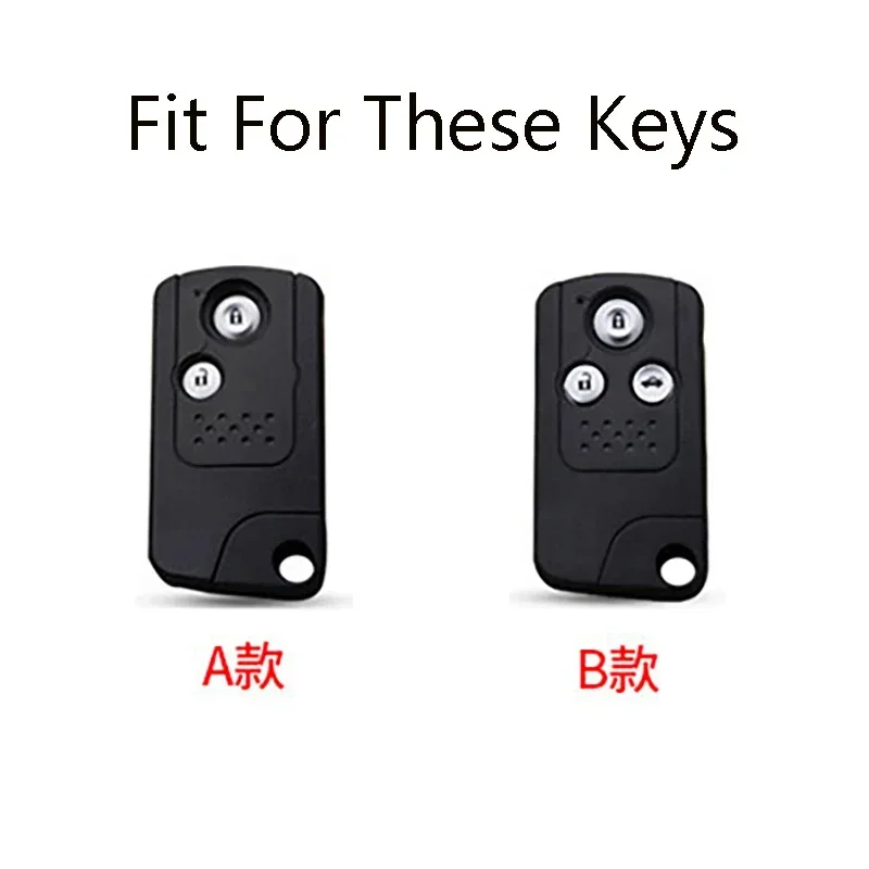 Zinc Alloy Car Key Case Cover Shell Holder For Honda Accord CR-V Civic Acura RL 2013 Smart Keyless Remote Control Fobs Keychain