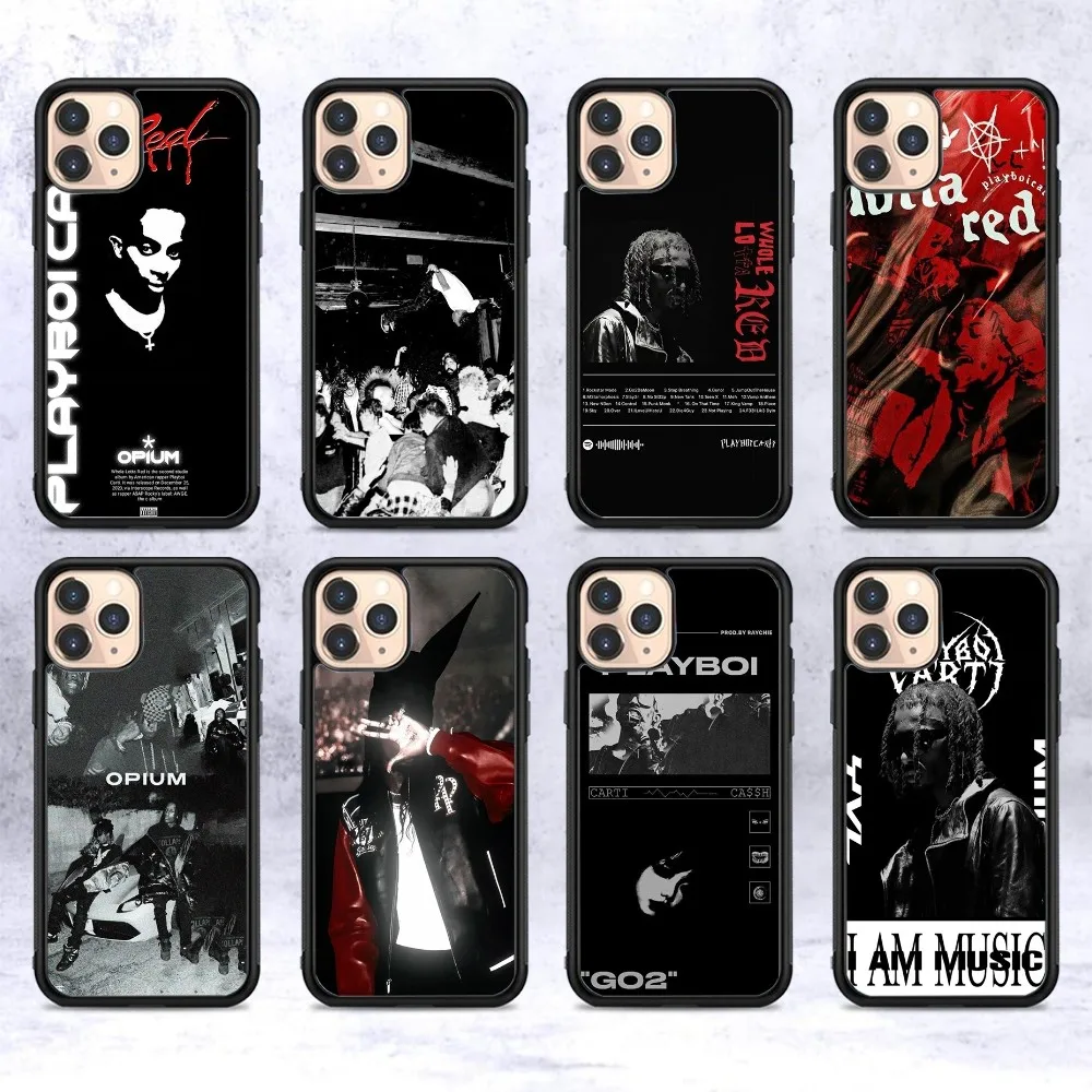 O-Opium Rapper Playboi Carti Phone Case Silicone PC+TPU For Samsung S10 20 30 22 23 24 Plus Lite Ultra Cover