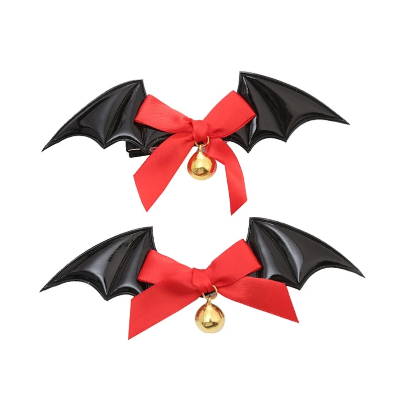 Devil Hair Clip Bat Wing Barrette for Halloween Party Wear Hairpin Cosplay Props Theme Creative Photo Prop Costume