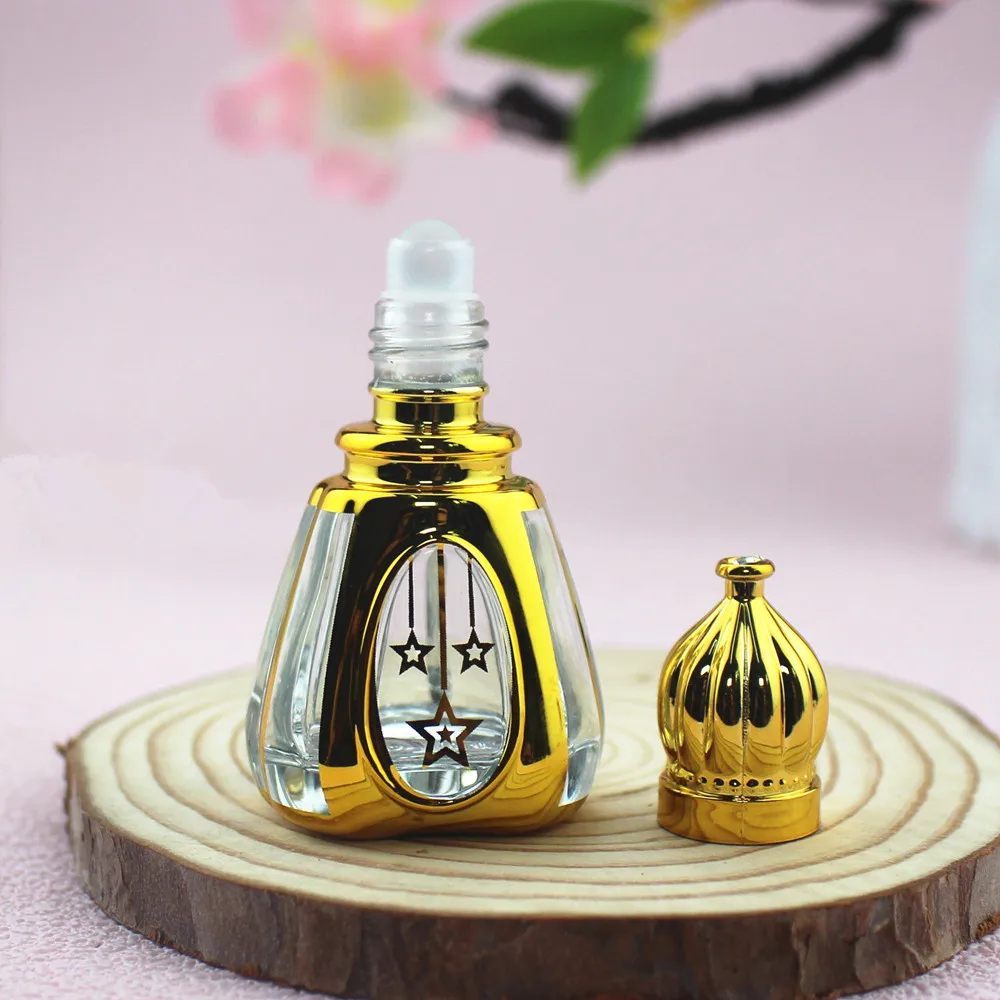 1PC 10ml 15ml Glass Roll On Bottle Empty Roller Perfume Bottles Refillable Small Essential Oil Vials Portable Travel