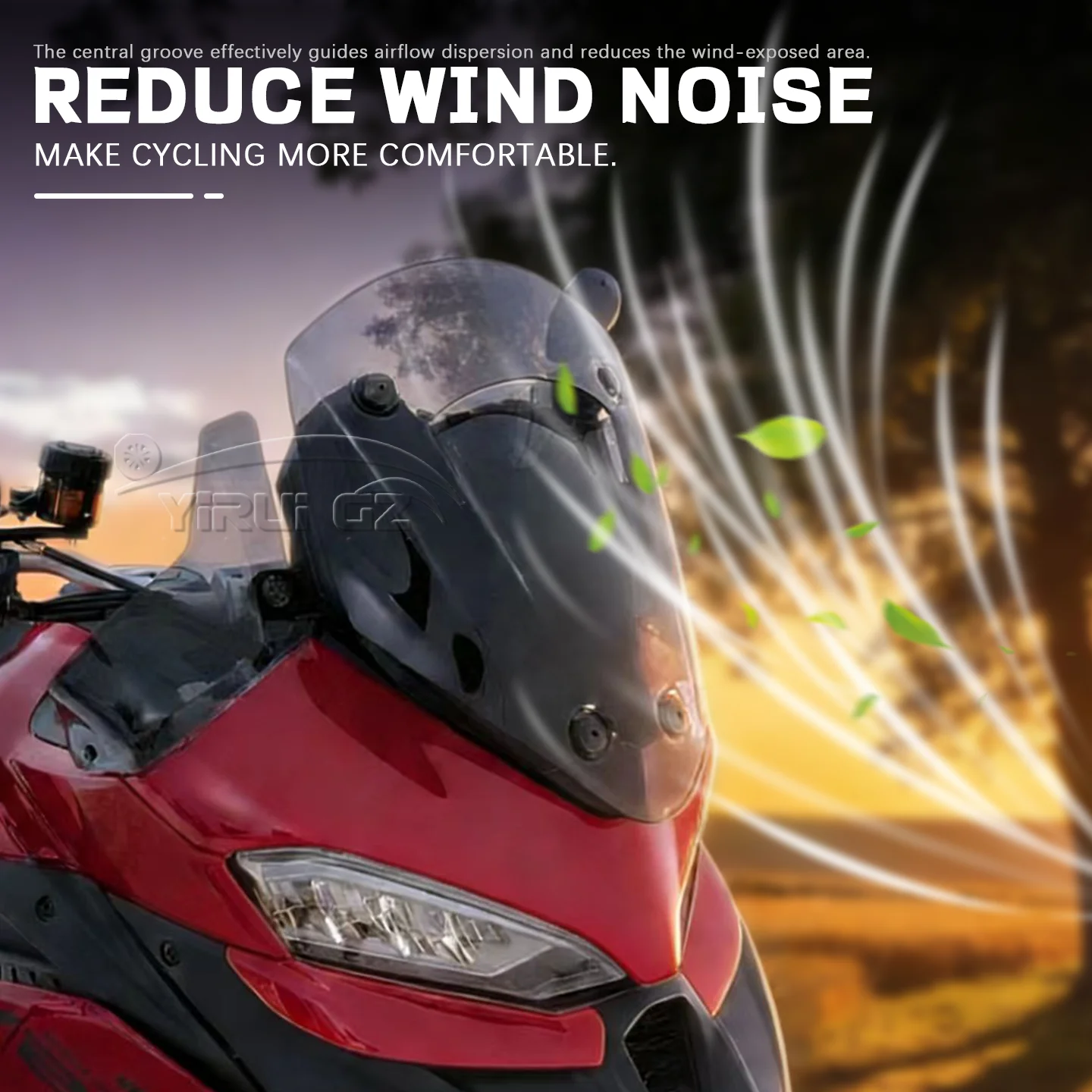 NEW Windscreen Wind Deflector Quick Release Stable Riding Universal Accessories WINDSHIELD For Ducati MultistradaV2 V2S V2 2025-