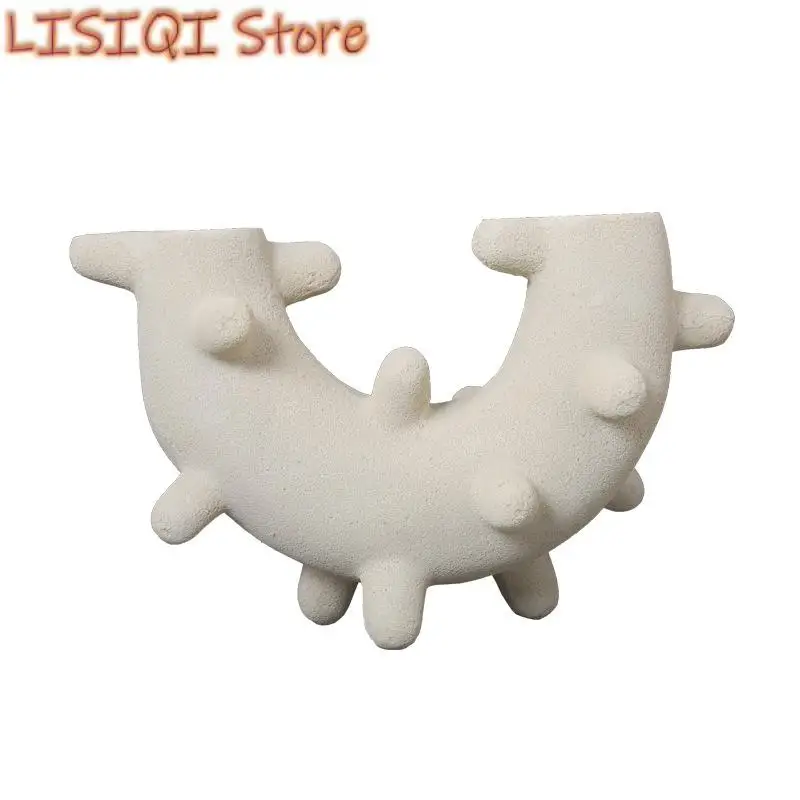 New Abstract Curved Geometric Ornaments Semicircular Sculpture of A Caterpillar Decorative Figurines Home Decoration Accessories