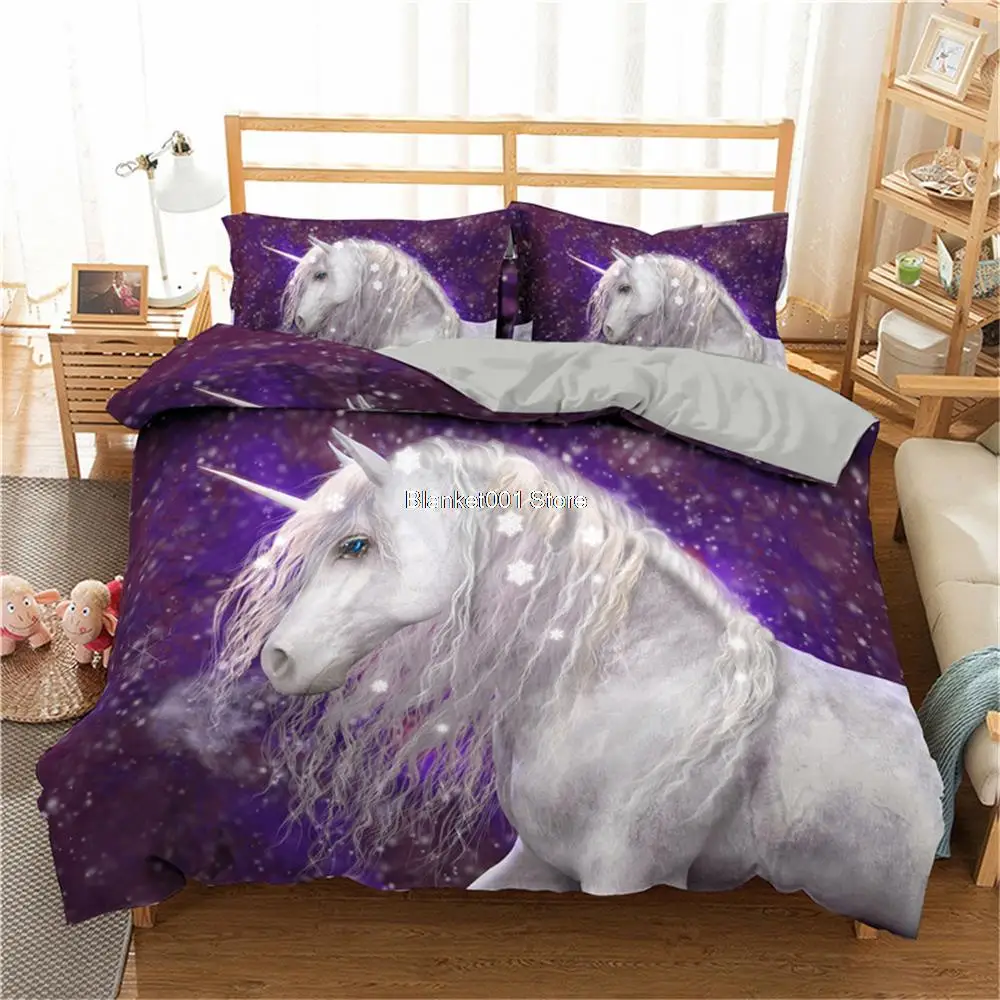 Dinosaur Children Bedding Set Single Bedding Sets Home Textile Unicorn Cartoon Lovely Kids Boys Girls Duvet Cover Set