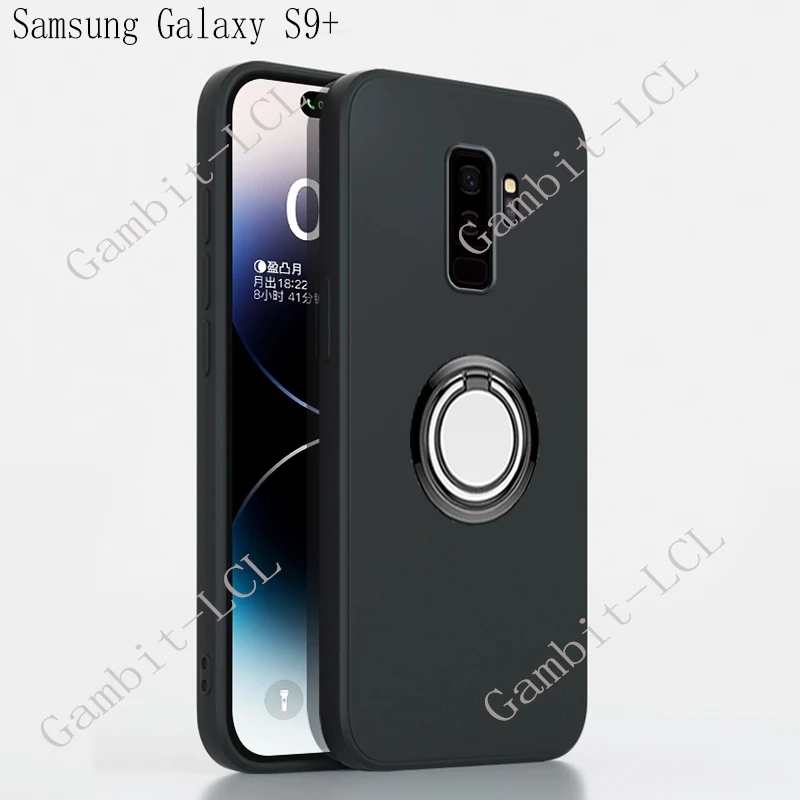 สําหรับ Samsung Galaxy S9 + S9 Plus 2018 SM-G965F SM-G965U กลับแหวนยึดเคสโทรศัพท์ซิลิโคนนุ่ม TPU Original กันกระแทก