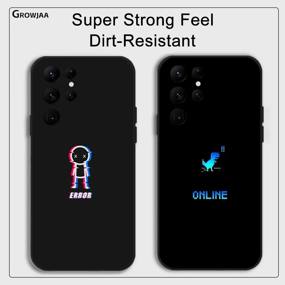 Newest Fashion Simple Cool Guy Phone Case for Samsung Galaxy S24 Ultra S22 S23 Ultra S21 S20 Protective Silicone Funda