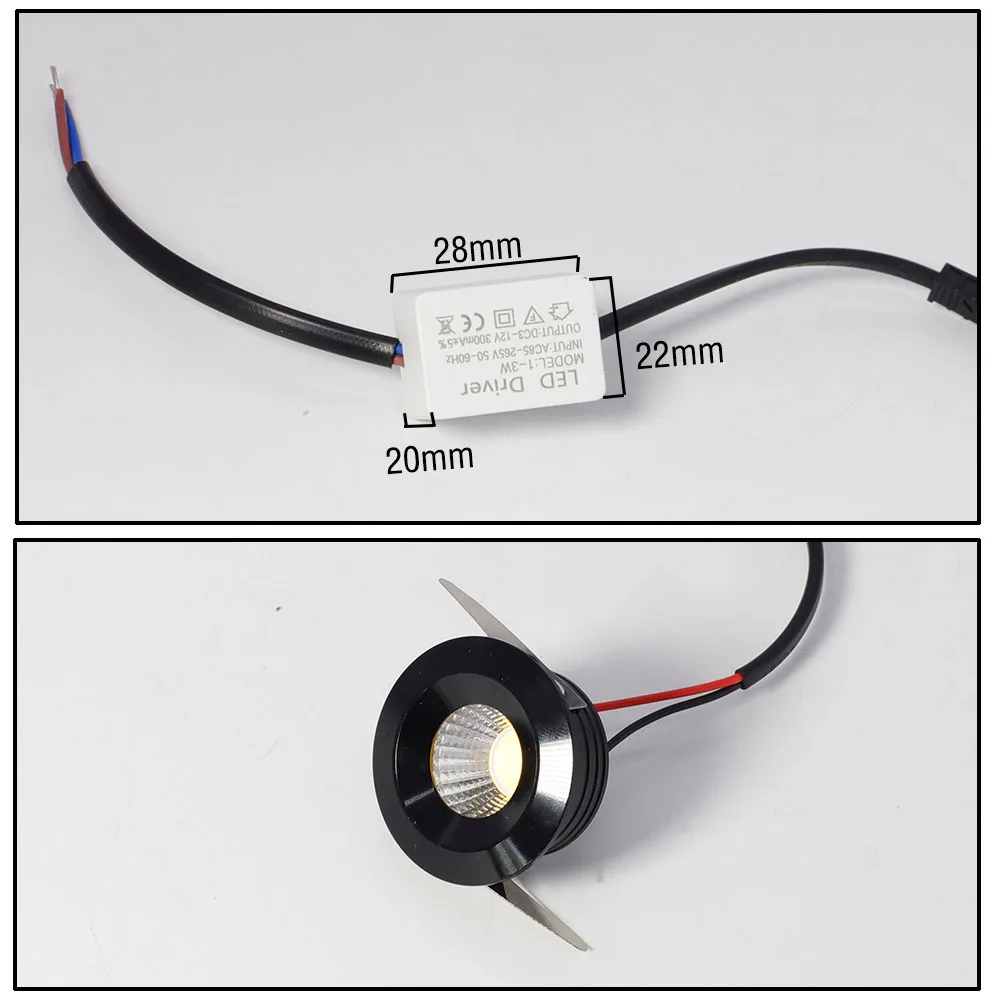 Led Mini Downlight 3W Onderkast Spot Licht Cob Plafond Inbouw Lamp Interieur AC110-220V Aluminium Downlights