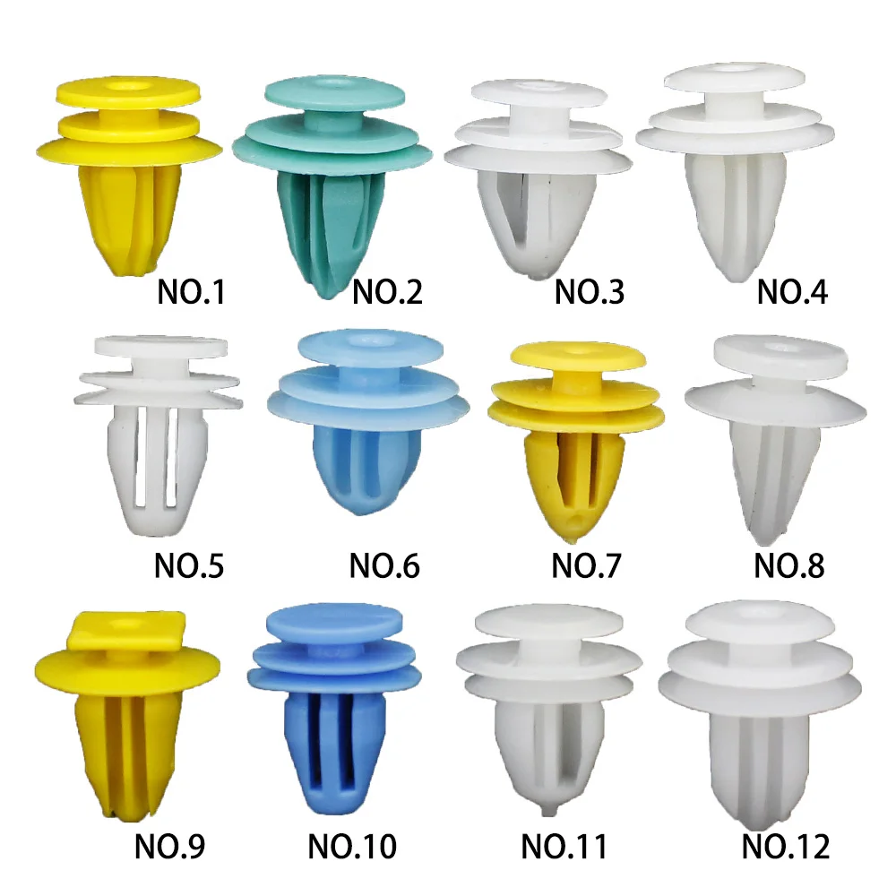 30Pcs Universal Door Trim Panel with Seal Ring Retainer Clips 7mm 8mm 8.5mm 9mm 9.5mm 11mm Hole Car Rivet High-Quality Fastener