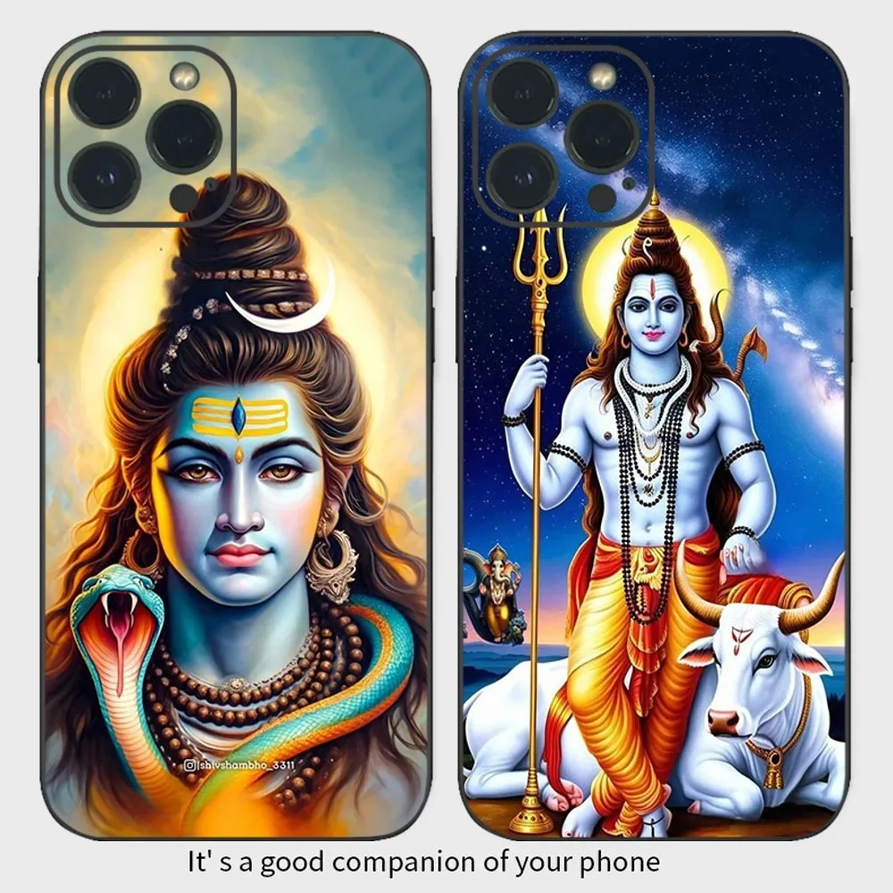 Hinduism Supreme Lord Shyva Man Phone Case For IPhone16 15 14 13 12 Mini 11 Pro XS Max X XR SE5 6 7 8 Plus Soft Silicone Cover