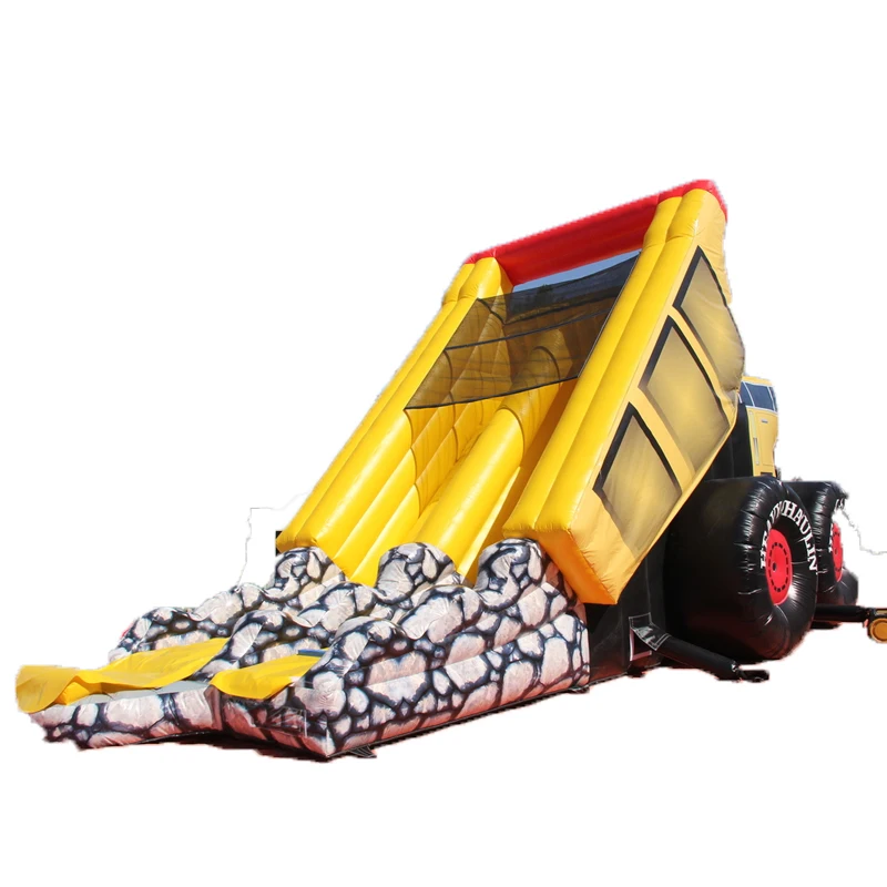 Excavator Trailer Shaped Inflatable Slide Inflatable Trampoline Can Be Customized Outdoor Children's Adult Entertainment