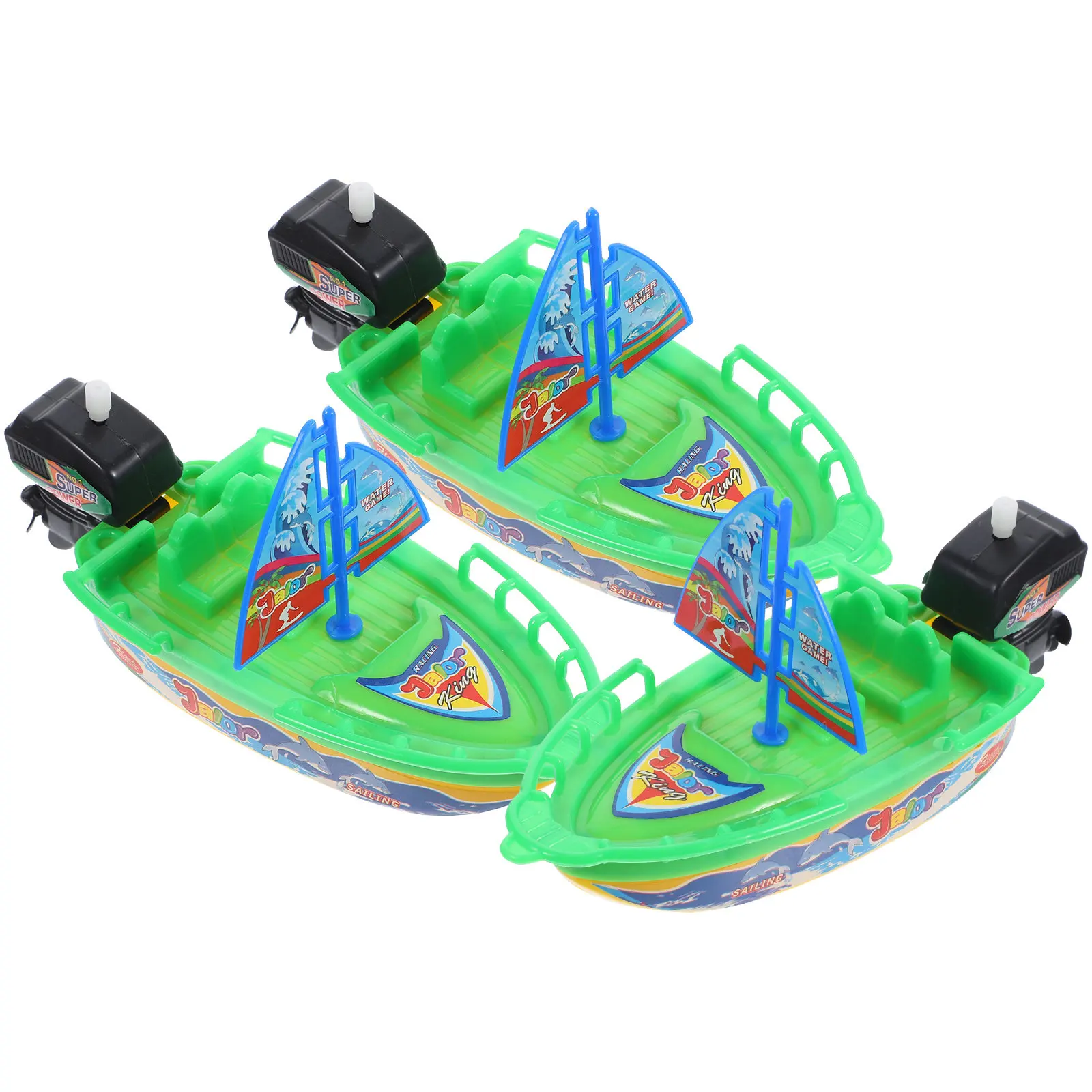 3-teiliges Aufzieh-Segelboot-Set für Bade- und Wasserspiele im Pool, Babyparty-Spaß, Bootsspielzeug, Aufzieh-Spielzeug fürs Bad