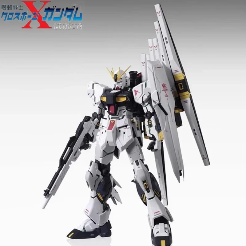 Original Bandai Mg 1/100 Rx-93 Nu Ver.Ka Effects Anime Action Figures νGundam Model With Special Allusions Toy For Children